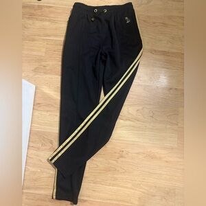 OVO Black Joggers with Gold Stripes